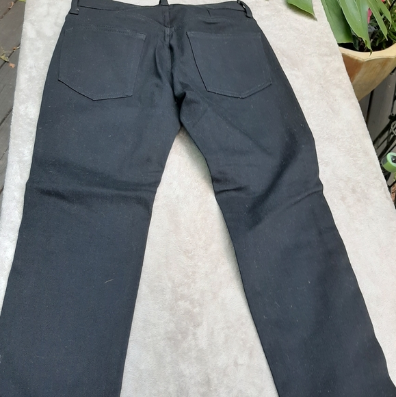 Junya Watanabe Cropped Black With Yellow Animal Print FAUX FUR Jeans - Picture 4 of 8